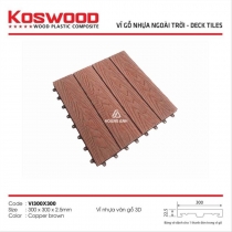 Vỉ Gỗ Nhựa Ngoài Trời Koswood Copper Brown